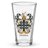 Fletcher Family Crest beer glass