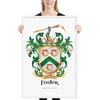 Foster Family Crest framed artprint