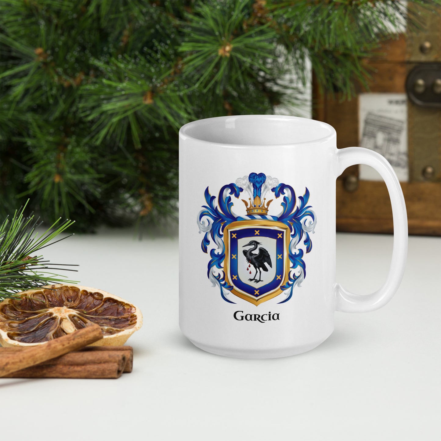 Garcia Family Crest mug - García de Navarra-Family Crests Store
