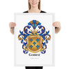 Gomez Family Crest framed artprint