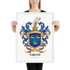 Green Family Crest framed artprint