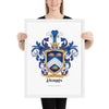 Harris Family Crest framed artprint