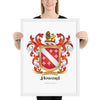 Howard Family Crest framed artprint