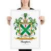 Hughes Family Crest framed artprint - Irish origin