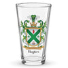 Hughes Family Crest beer glass - Irish origin