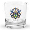 James Family Crest Rocks glass - English origin