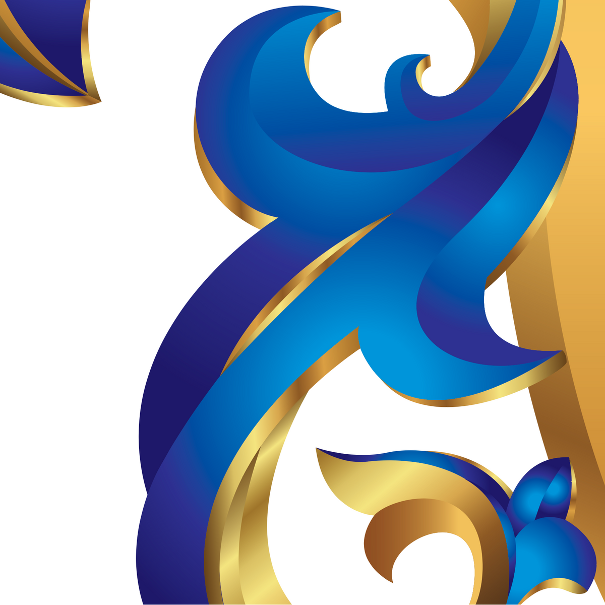 A close-up of the Jenkins Family Coat of Arms featuring blue and gold mantling on a white background.