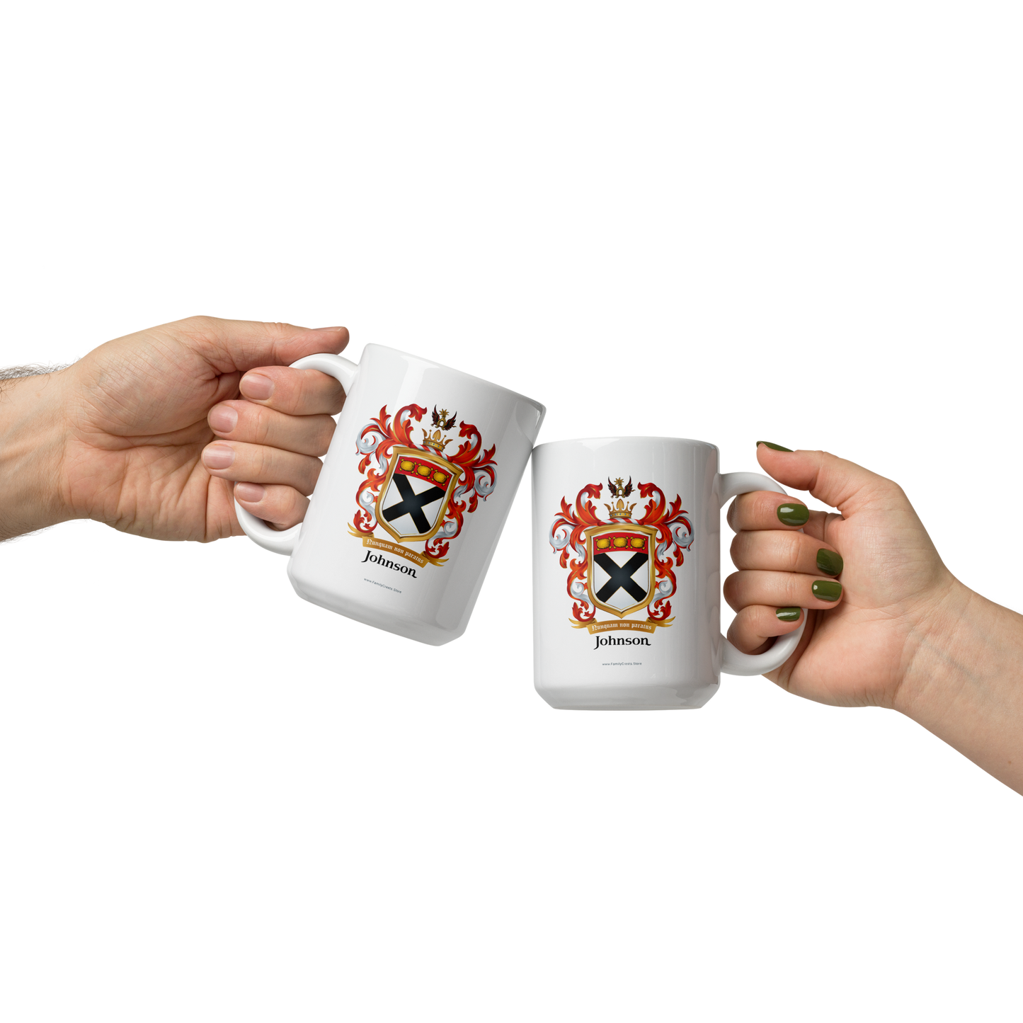 Johnson Family Crest mug - Scottish origin