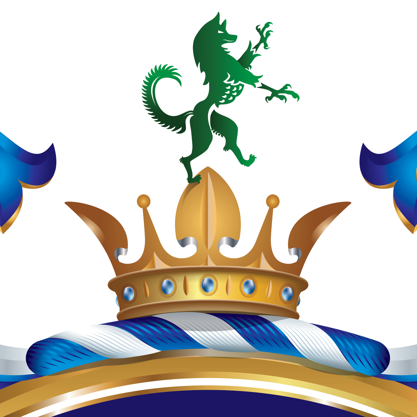  Kelly coat of arms showing an enfield standing on a crown