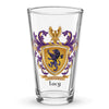 Lacy Family Crest beer glass