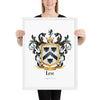 Lee Family Crest framed artprint - English & Irish origin