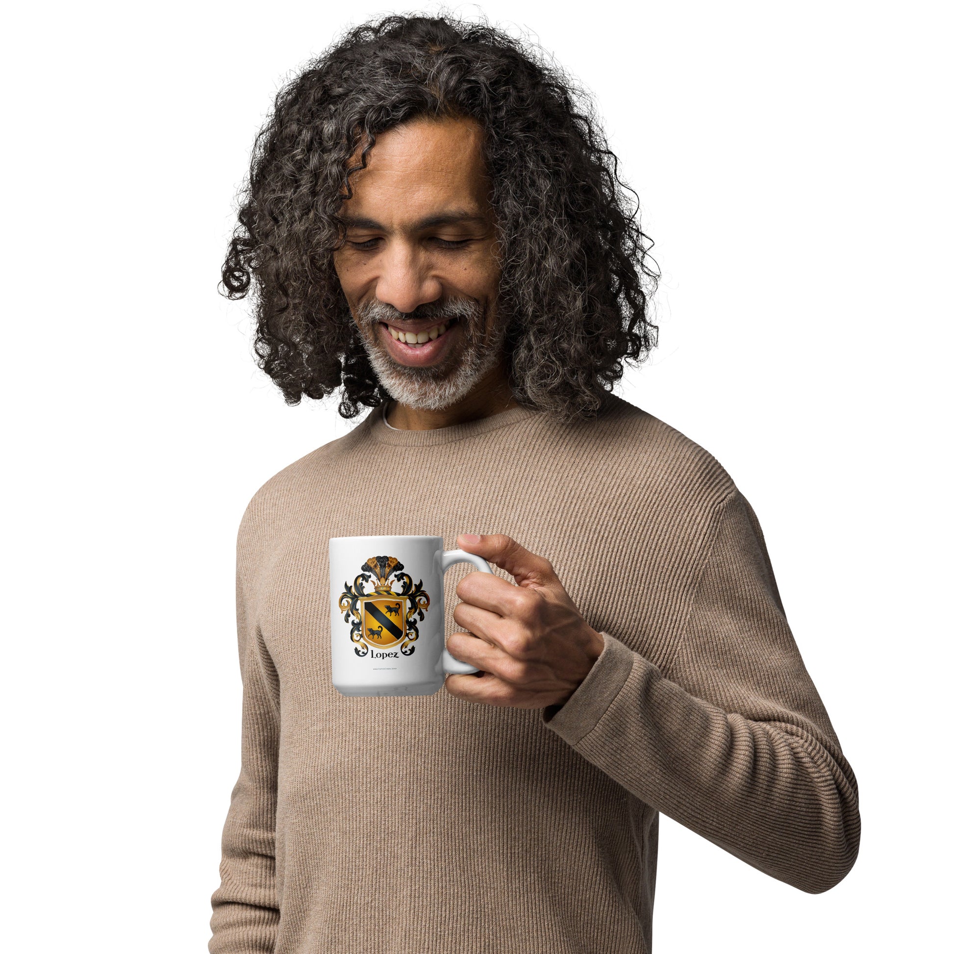 Lopez Family Crest mug-Family Crests Store
