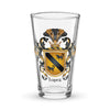 Lopez Family Crest beer glass