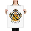 Lopez Family Crest framed artprint