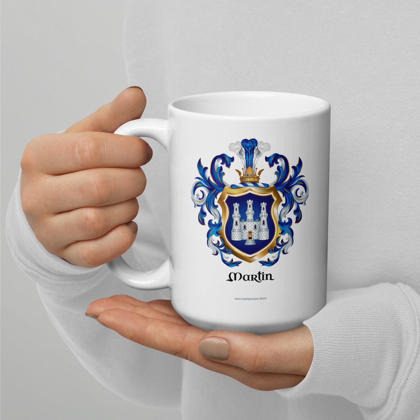 Martin Family Crest mug - Basque origin-Family Crests Store