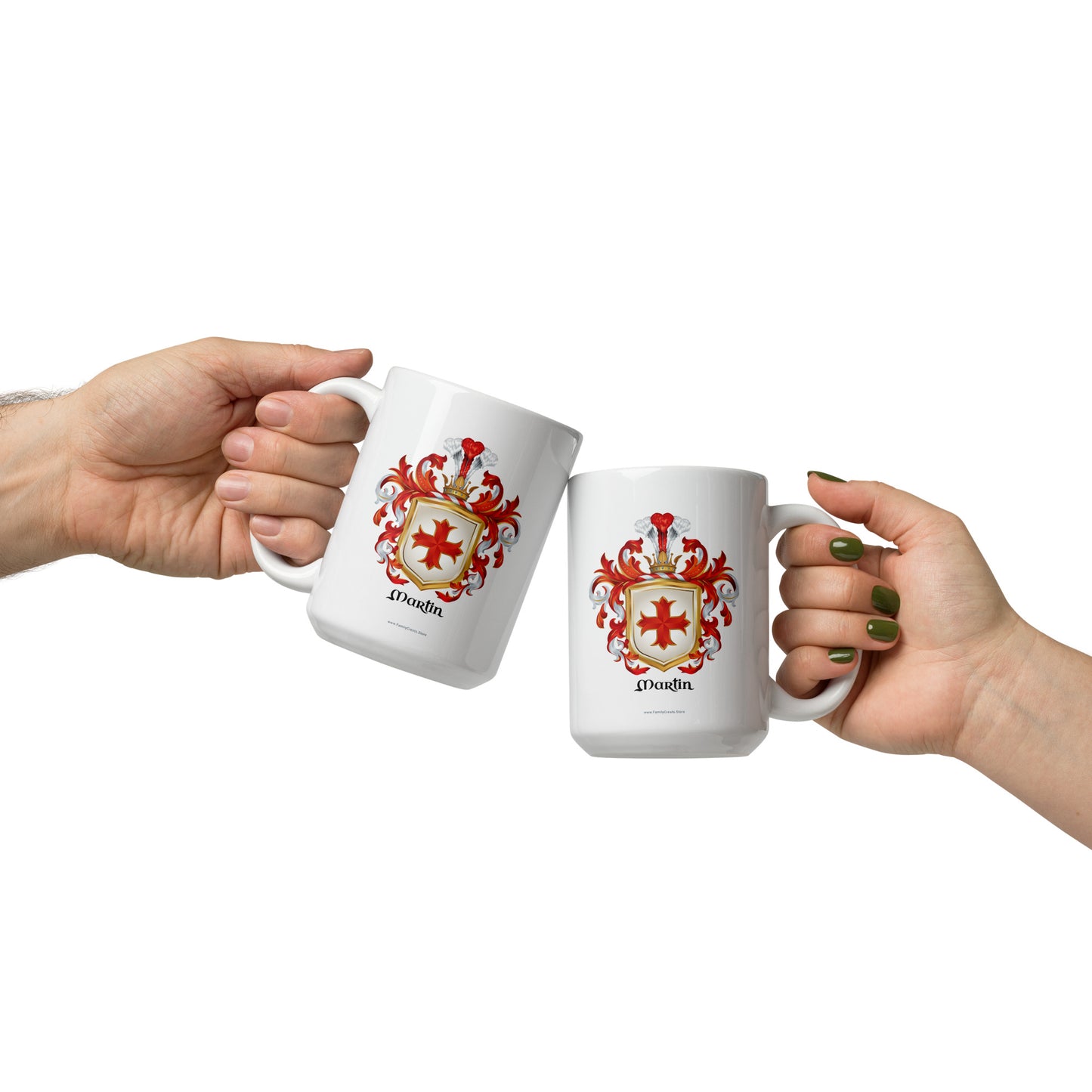 Martin Family Crest mug - Aragon origin-Family Crests Store