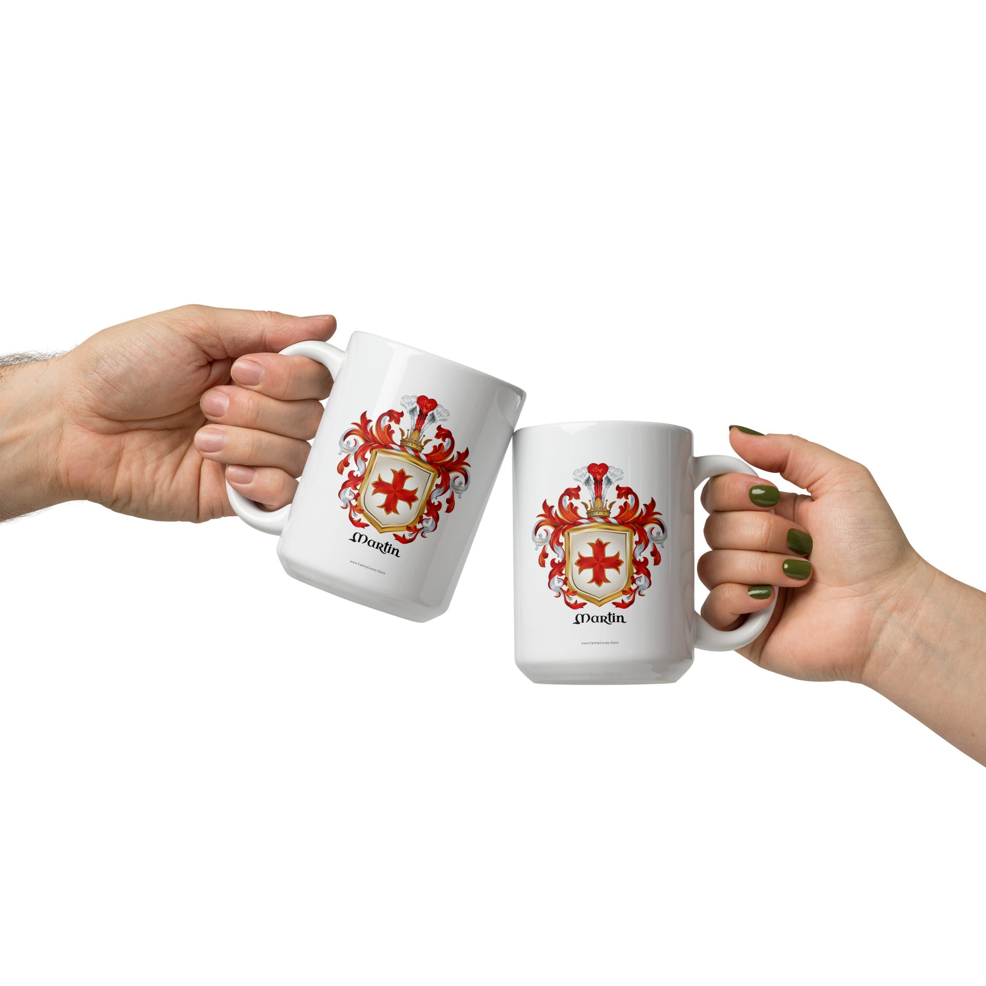 Martin Family Crest mug - Aragon origin-Family Crests Store