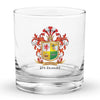 McDonald Family Crest Rocks Glass
