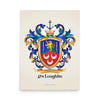 McLoughlin Family Crest enhanced matte paper poster
