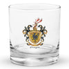 Morgan Family Crest Rocks Glass
