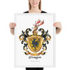 Morgan Family Crest framed artprint