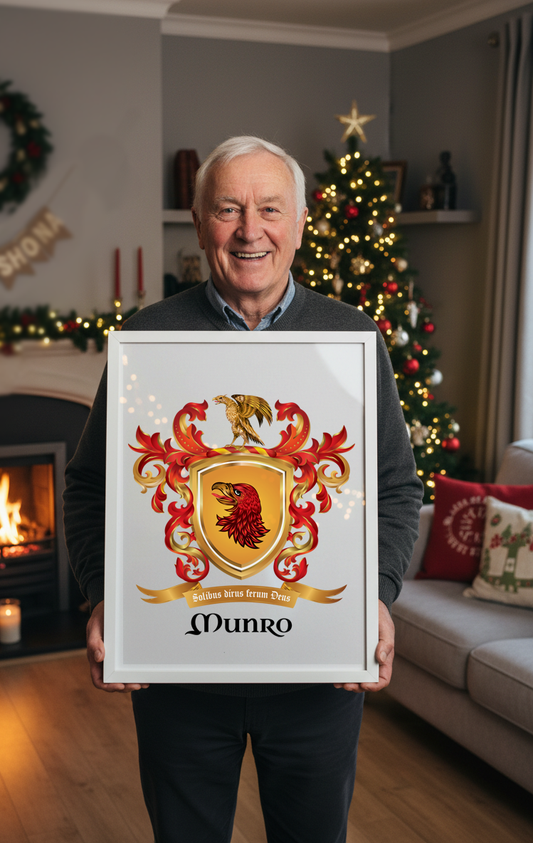 Munro Family Crest Framed artprint