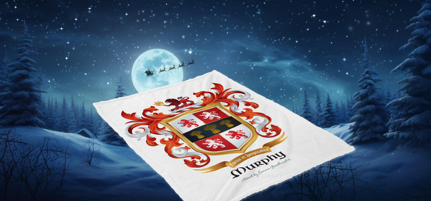 Murphy Family Crest Throw Blanket