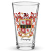 Murphy Family Crest beer glass - lion with wheat