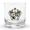 Nelson Family Crest Rocks Glass