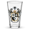 Nelson Family Crest beer glass