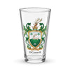 O'Connell Family Crest beer glass