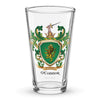 O'Connor Family Crest beer glass - with lion