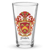 Parker Family Crest beer glass