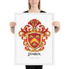 Parker Family Crest  framed artprint