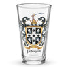 Peterson Family Crest beer glass