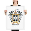 Peterson Family Crest framed artprint