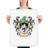 Powell Family Crest framed artprint