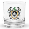 Powell Family Crest Rocks Glass