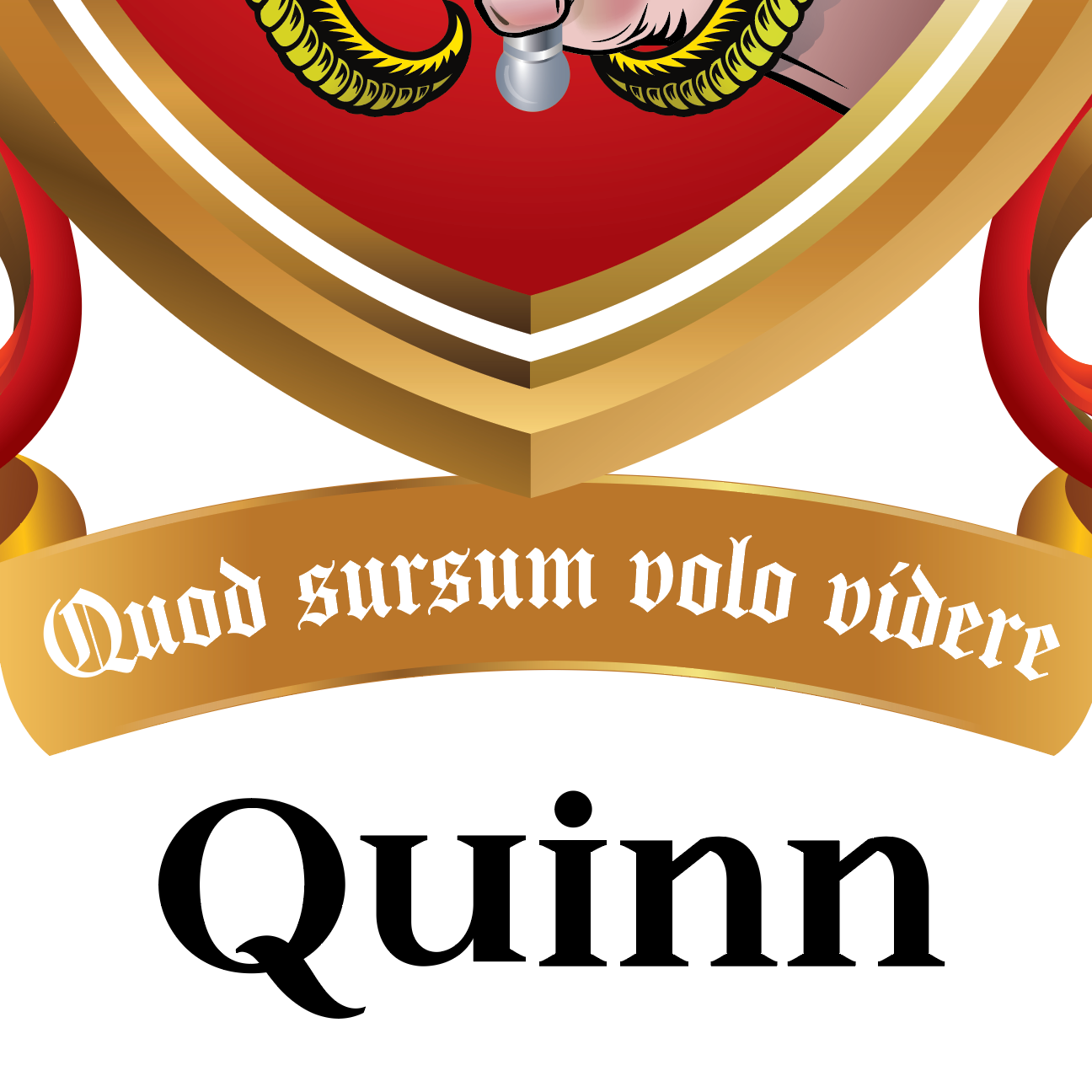Quinn Family Crest mug - Muintir-Ifearnain origin