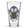 Reed Family Crest beer glass