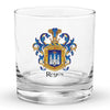 Reyes Family Crest Rocks Glass