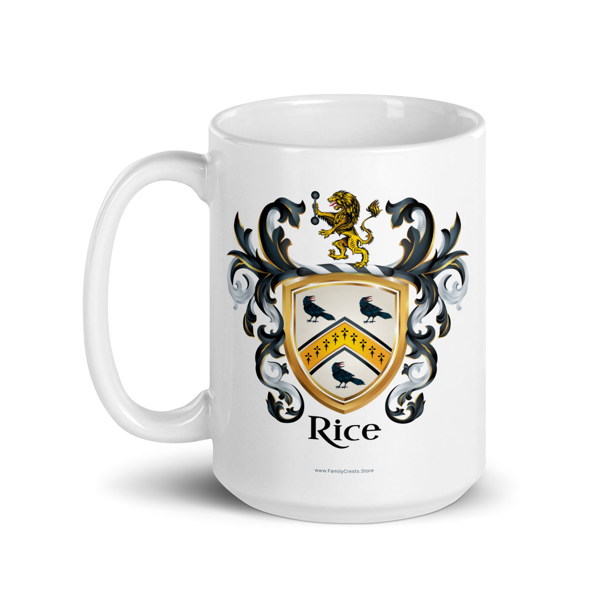 Rice Family Crest mug-Family Crests Store