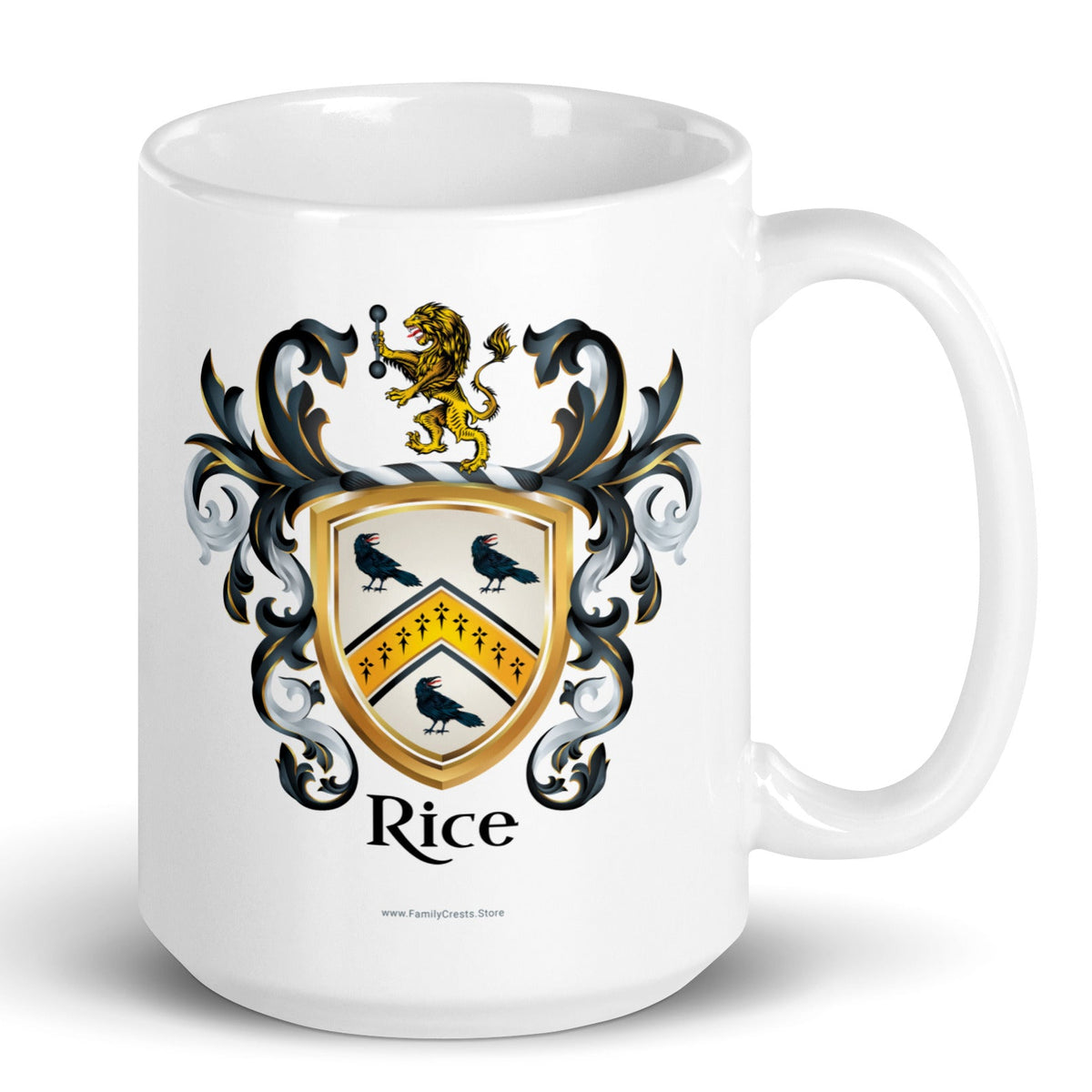 Rice Family Crest mug-Family Crests Store