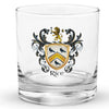 Rice Family Crest Rocks Glass