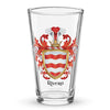 Rivera Family Crest beers glass