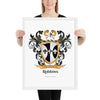Robbins Family Crest framed artprint
