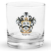 Rogers Family Crest Rocks Glass