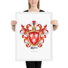 Ross Family Crest framed artprint