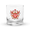 Ross Family Crest Rocks Glass