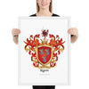 Ryan Family Crest framed artprint